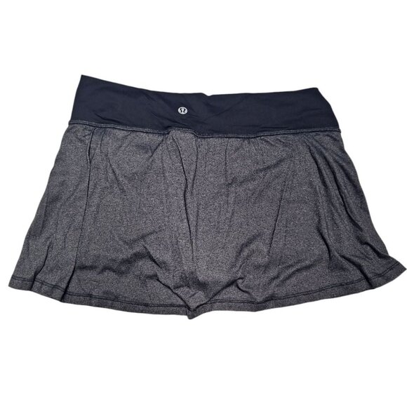 Lululemon Athletic Skort Gray Cinch Stretch Mini Sports Swim Tennis Womens 10 - Picture 3 of 9